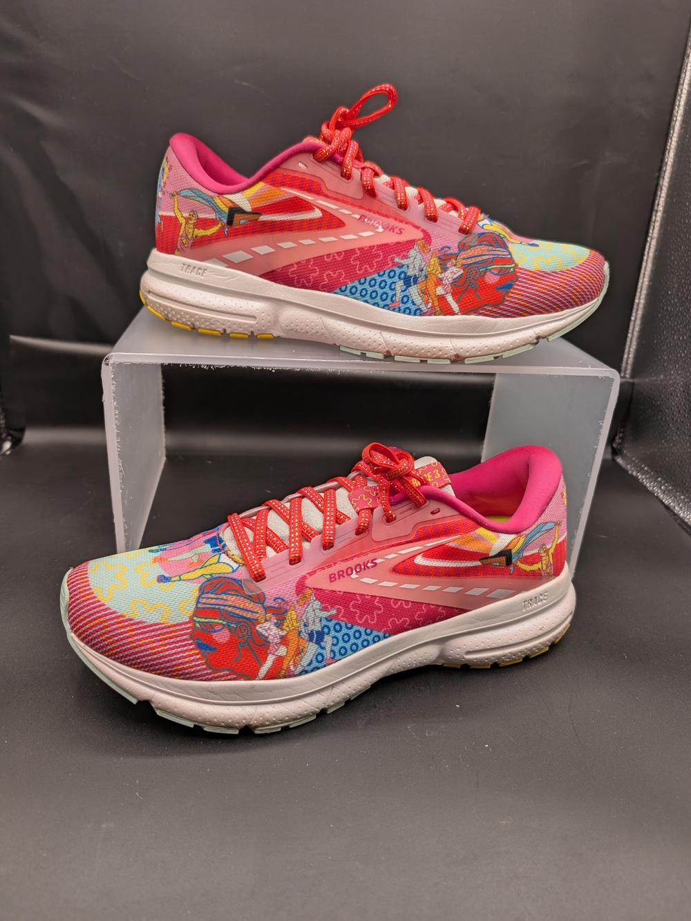 Brooks Women's Pink Multi Athletic Running Shoes